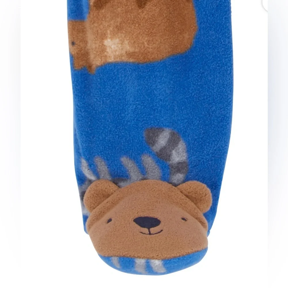 NWT Carters Animal Fleece One Piece Pajamas